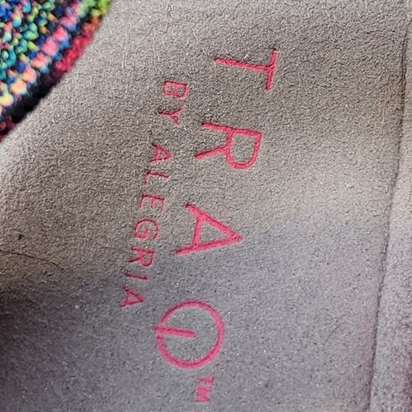 TRAQ by Alegria Qeen Funplex Pink Dream Knit Sport Sandals Size 38 US 8 Comfort - Picture 3 of 8